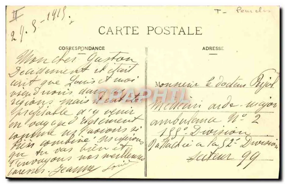 TOUL — Der Kanal in Saint-Mansuy — Imp. Lamontagne Pique, Nachfolger - Rückseite