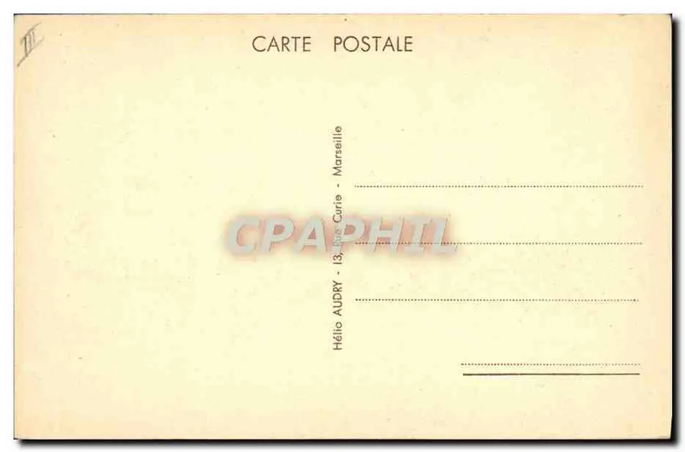 Dampfschiff "El Biar" — Gesellschaft für Mischnavigation (Gesellschaft Touache) — Hélio Audry, Marseille - Rückseite