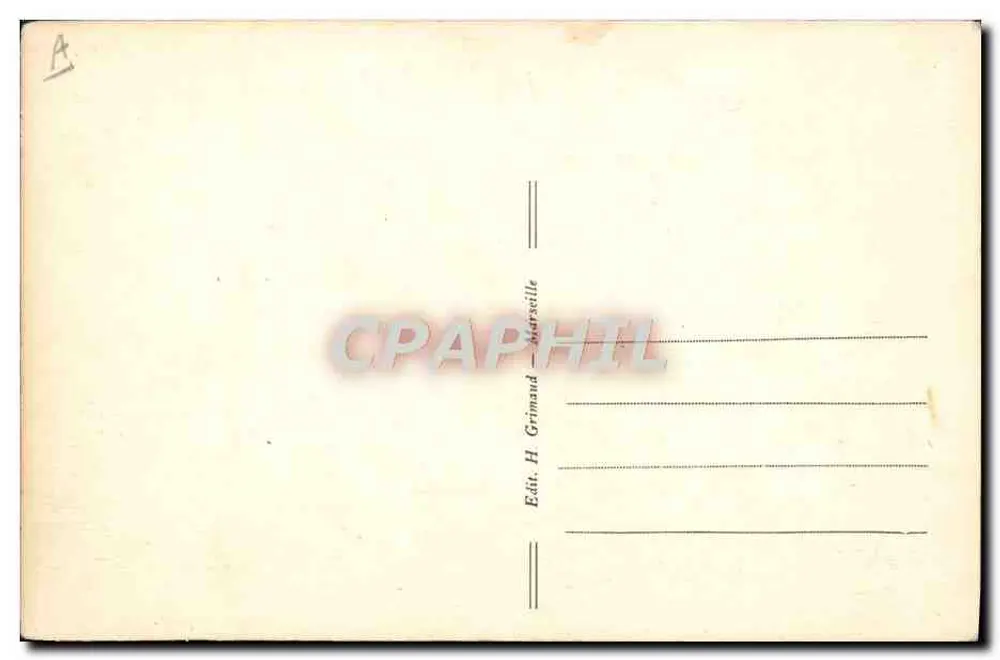 s/s Gouverneur General TIRMAN — Französischer Dampfer — Verlag H. Grimaud, Marseille - Rückseite