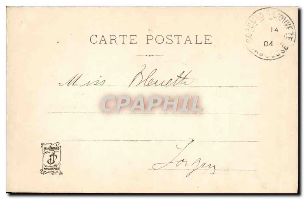 Theaterszene — A.F.S. — Verlag A.F.S. n° 14/504 - Rückseite