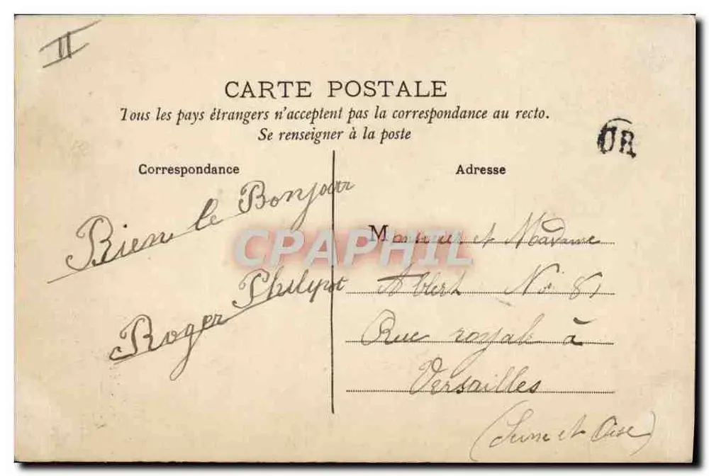 Retrato de Albert — J.C. Paris — selo 5c verde - Verso