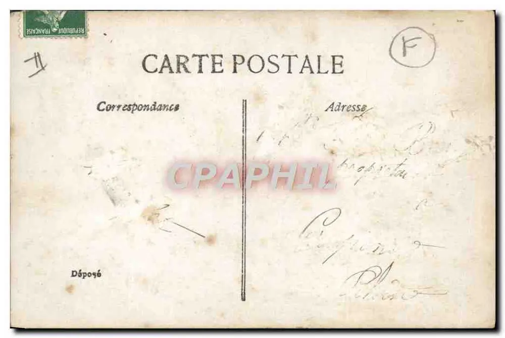 Porträt eines Mannes mit Blumenstrauß — Blumendekoration und Bänder — Verlag ELD, Nr. 4395 - Rückseite