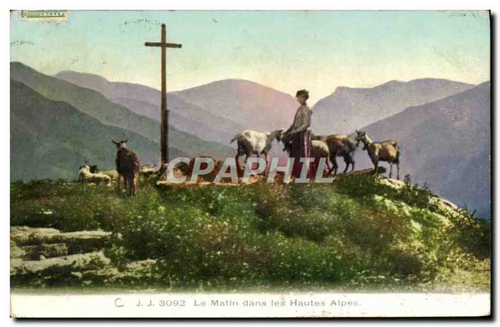 Morgen in den Hautes Alpes — J.J. 3092 — Jullien frères, Genf - Vorderseite