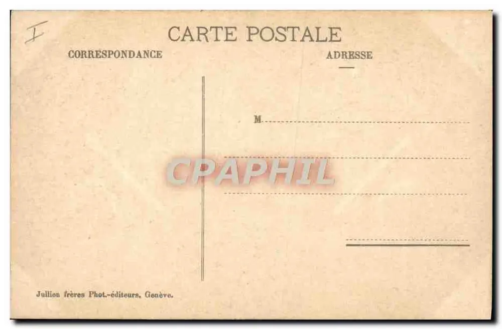 Auf den Gipfeln — Aiguille Verte und Mont Blanc — J.J. 3162 - Rückseite