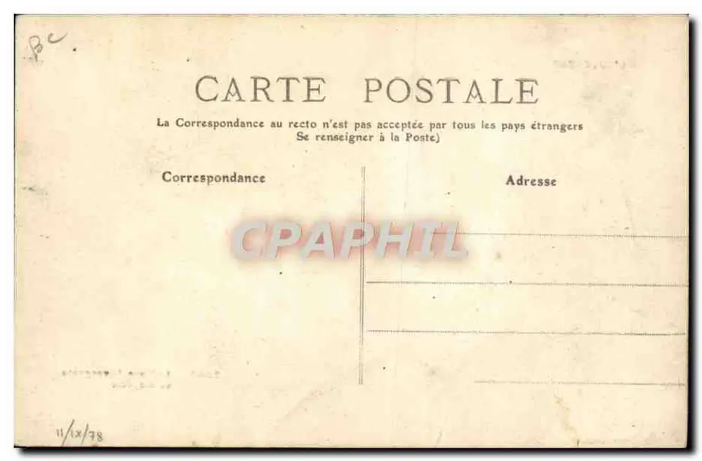 Auvergne Milchmaid — Ihre Biquette — M.T. I.L. n°2363 - Rückseite