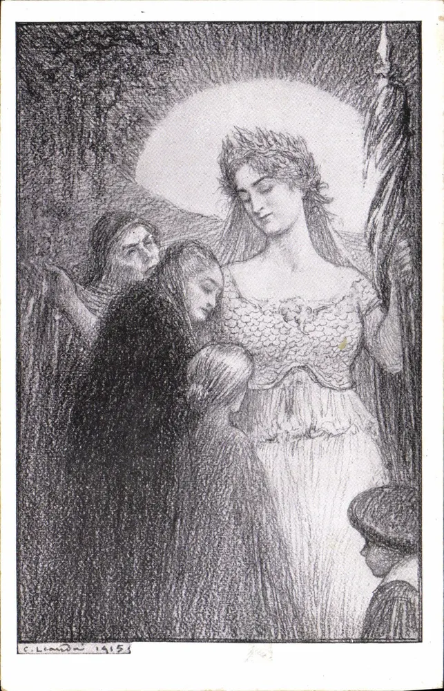 Mulher coroada — cena religiosa — C. Lianon, 1915 - Frente