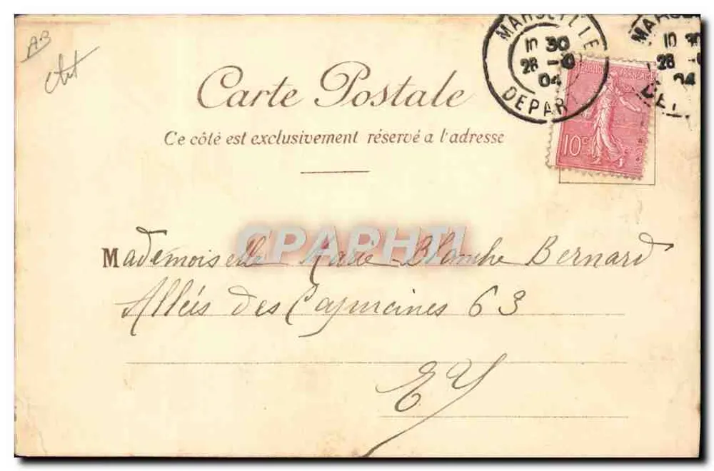 La Corniche de l'Estérel — Pointe de la Rambette — Éditeur E. Lessieux - Rückseite