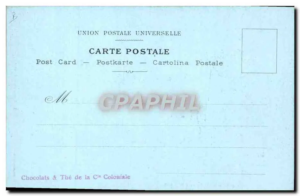 La Napoule — Ansicht der Küste — E. Lessievx, Paris, D. 1903 - Rückseite
