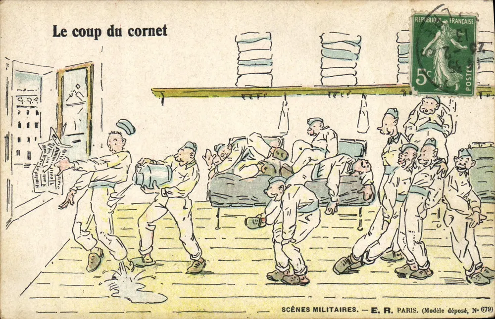 Militärszenen — Der Cornet-Scherz — E.R. Paris, N° 679 - Vorderseite