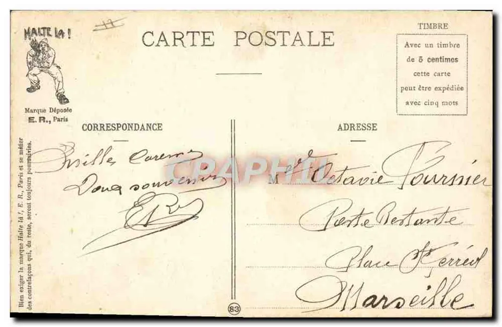 Übung der "Möhlen" — Militärisches Leben — E.R. Paris (Depositiertes Modell) - Rückseite