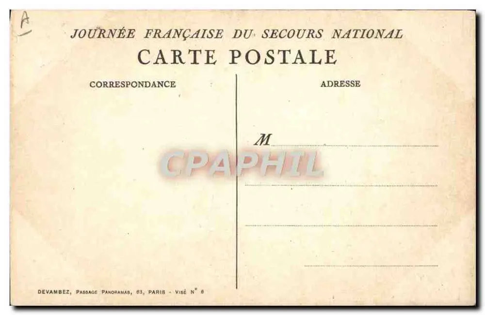 Kriegsszene — Hängende Kopf — A. Willette 1915 - Rückseite