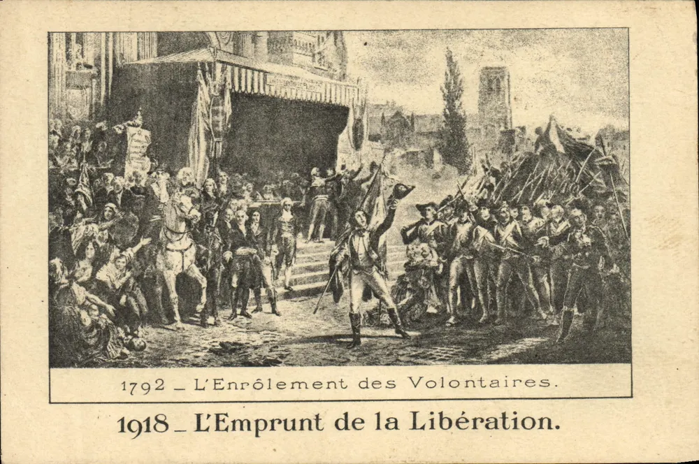 Einschreibung der Freiwilligen — 1792 und 1918 — Devambez, Paris - Vorderseite