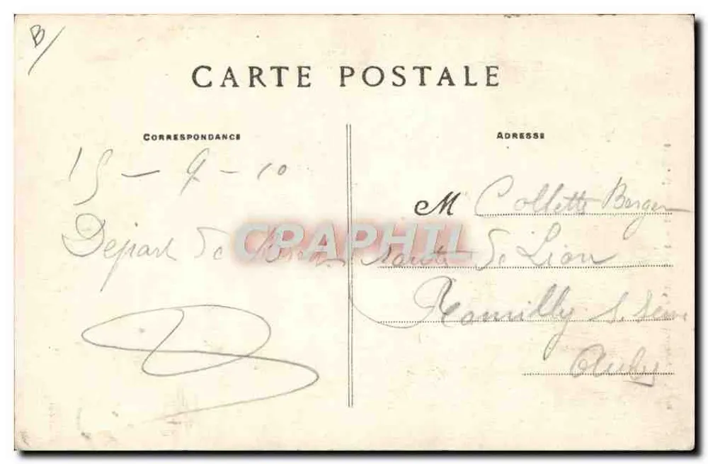 Komfort — Die Unterschrift des Bürgermeisters — Sammlung Villard, Quimper - Rückseite
