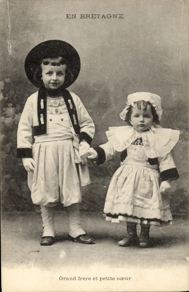 In der Bretagne — Großer Bruder und kleine Schwester - Vorderseite