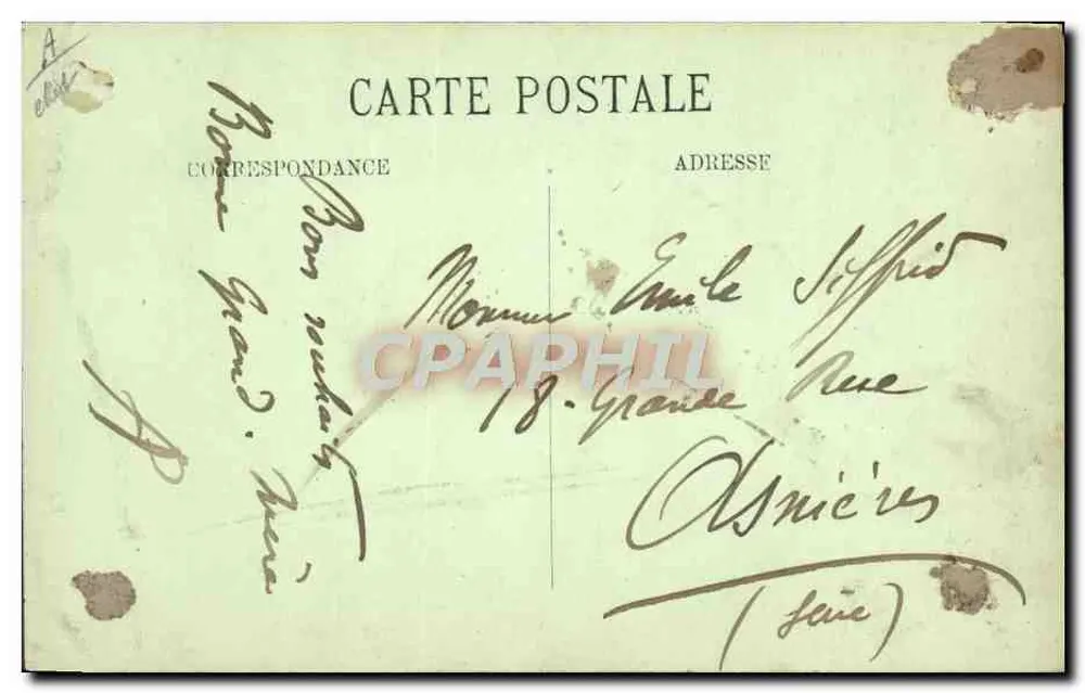 Camponesa de Comforl — Mœurs e Tipos Bretões — LL. n°100 - Verso