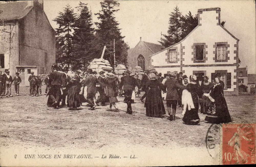 Ślub w Bretanii — La Riée — LL. - Awers