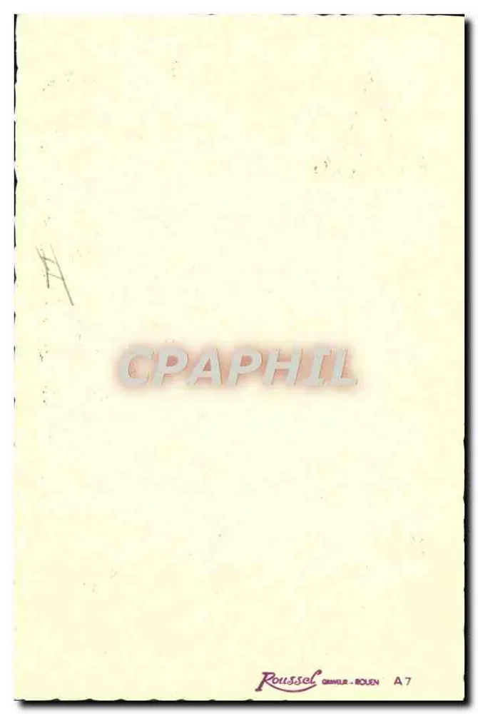 Carta postal ilustrada — Visão sobre dinheiro e coração — Roussel Grimal - Bouen A7 - Verso