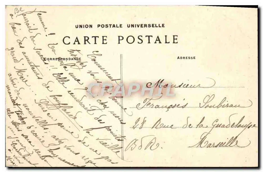 Bretonische Frau, die eine Pfeife raucht — Sammlung Villard, Quimper — n° 4057 - Rückseite