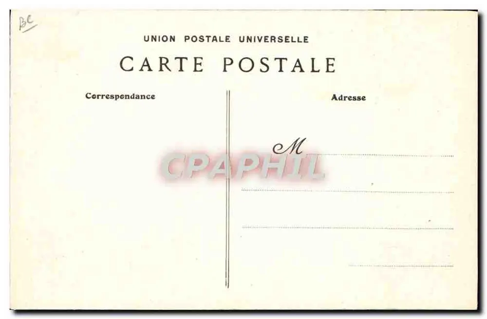 Morlaix — Alte Wasserträgerin, die eine Pfeife raucht — Collection Villard, Quimper - Rückseite