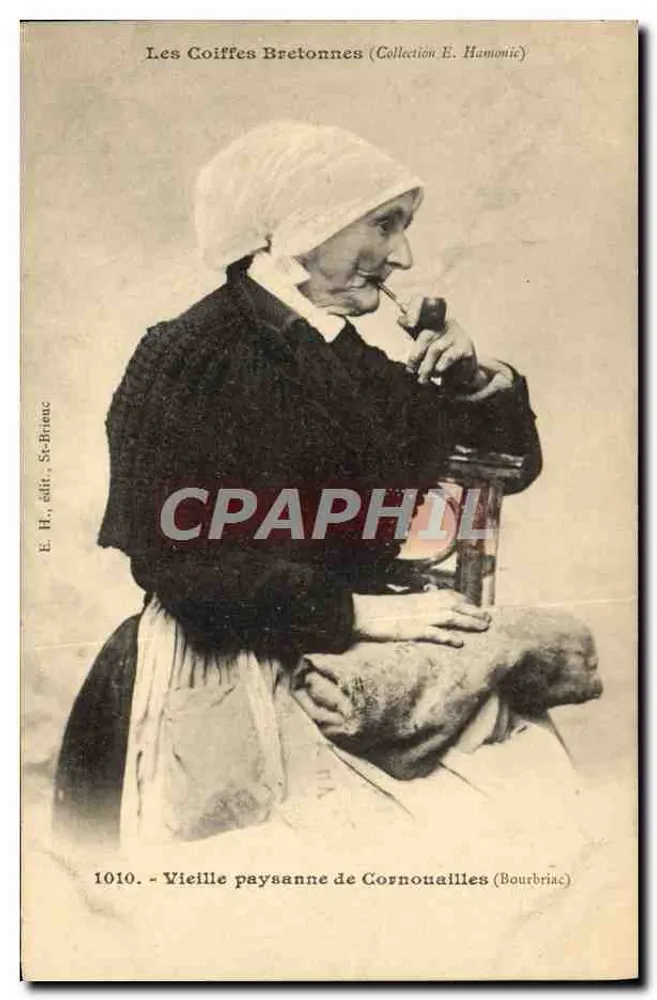 Alte Landfrau aus Cornwall — Sammlung E. Hamonic — E. H., Verlag, St-Briac, Nr. 1010 - Vorderseite