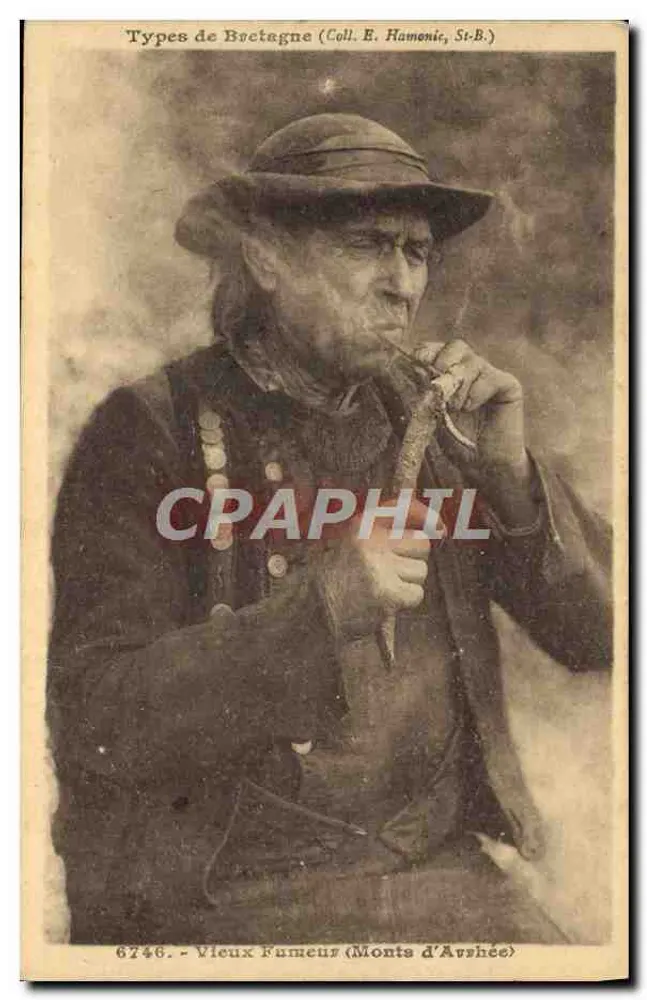 Alter Raucher — Monts d'Arshée — Coll. E. Hamonic, St-B. - Vorderseite