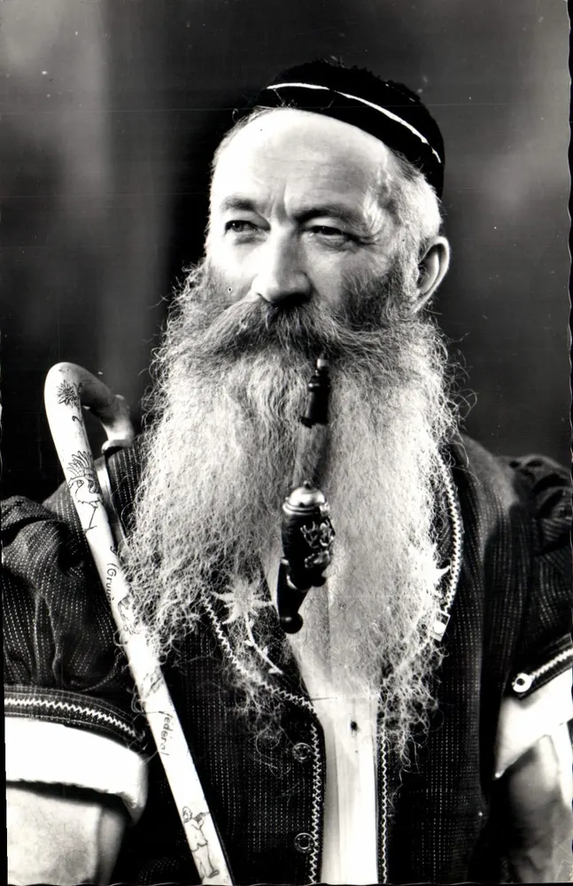 Velho judeu da Gruyère — retrato — Foto Glason n°9923 - Frente