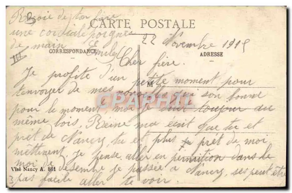 Toul - Bahnhof des Kanals — Edition C. Pique - Rückseite