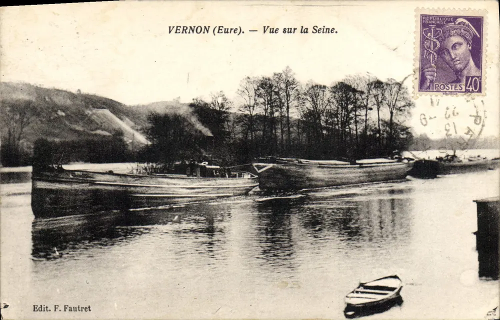 VERNON (Eure) — Ansicht der Seine. — Edit. F. Fautret - Vorderseite