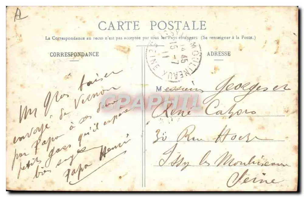 Vernon - Das Bateau-Lavoir und die Brücke — Verlag: VERNON, Seriennummer nicht sichtbar - Rückseite