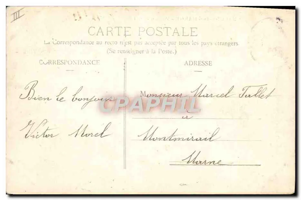 Chalons-sur-Marne — Ansicht des Kanals — unbekannter Verlag - Rückseite