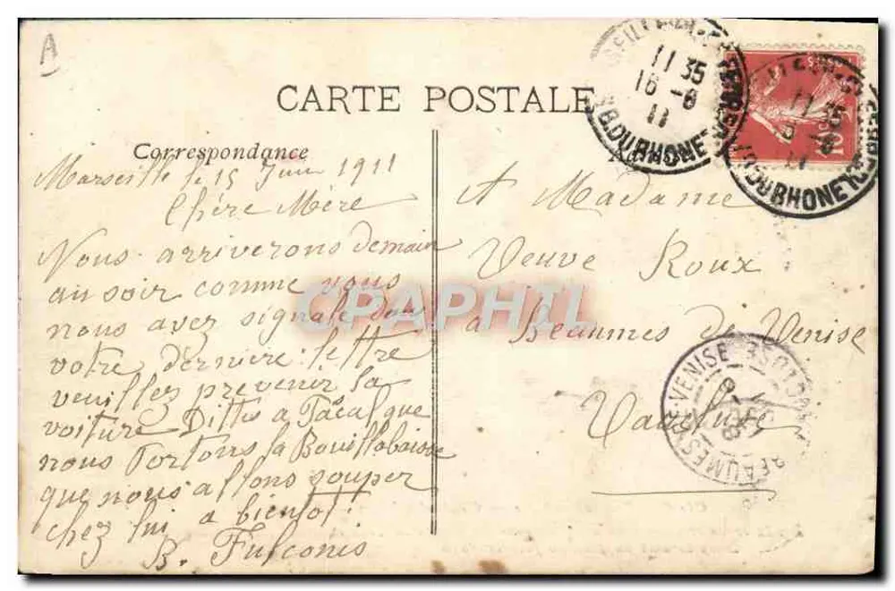 Cie Gle Transatlantique — General Chanzy — EL — Verlorenes Leben und Gegenstände (156 Opfer) auf den Riffen des Trou du Mort (Insel Minorque) — In der Nacht vom 9. zum 10. Februar 1910 - Rückseite