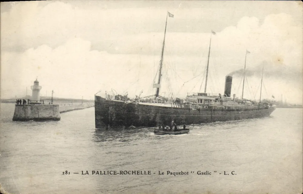 La Pallice-Rochelle — Der Dampfer "Gaelic" — L. C. n°281 - Vorderseite