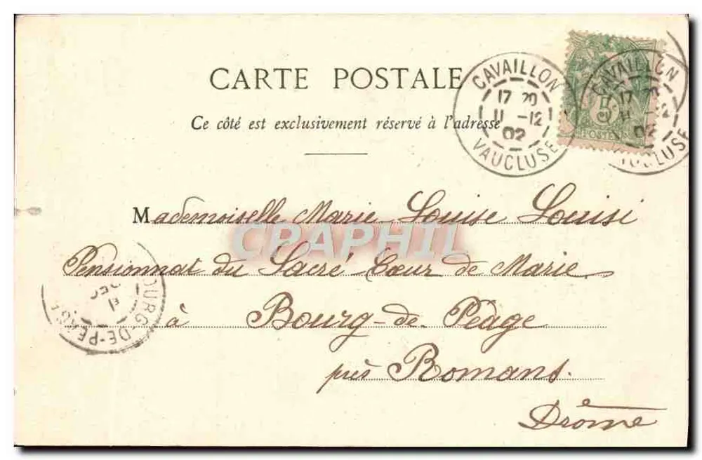 Fille odorat — Les Cinq Sens — Phototype A. Hégerent & Cie, Nancy - Rückseite