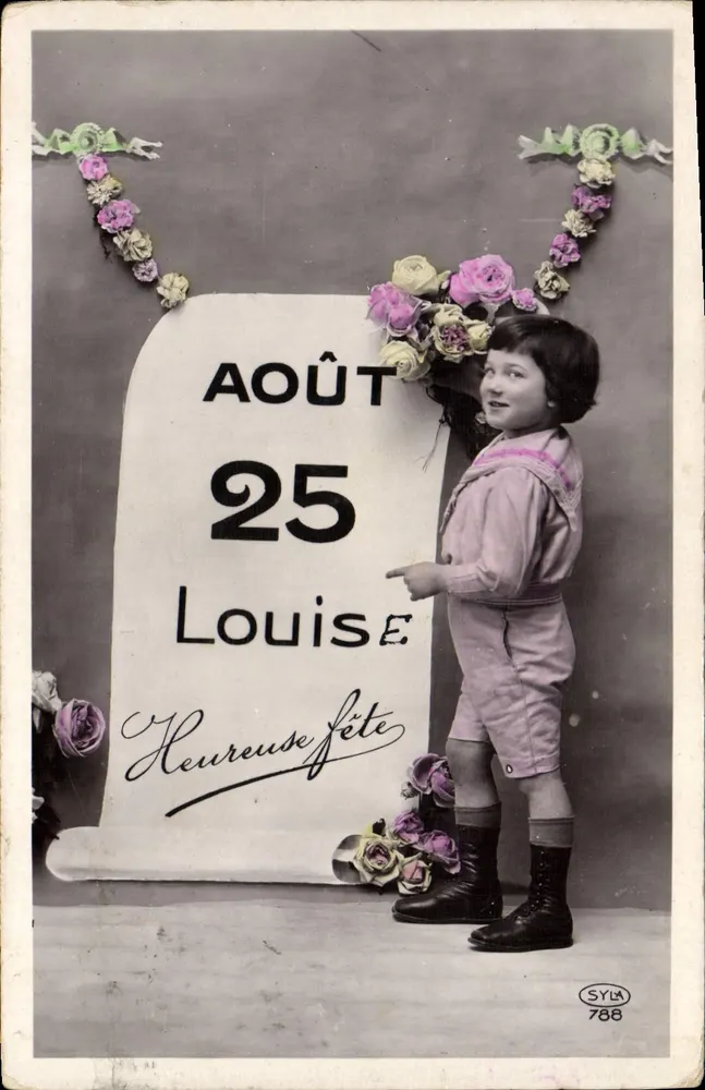 Louise — Geburtstag am 25. August — Syla 788 - Vorderseite