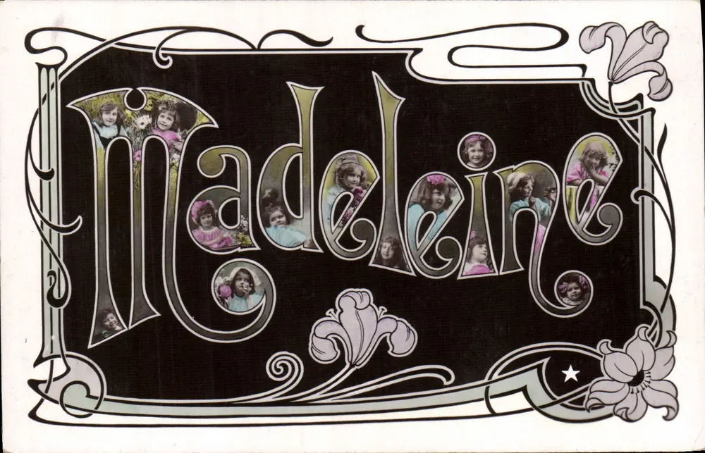 Madeleine — Dekorative Ansichtskarte im Art Nouveau-Stil — Verlag: Marque Étoile, Paris - Vorderseite