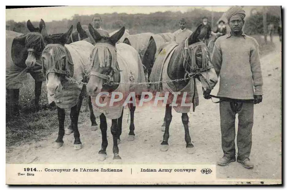 Indische Armee-Konvoi — 11. Serie — K. Le Ouley, Druckerei 197, Rd Sébastopol, Paris - Vorderseite