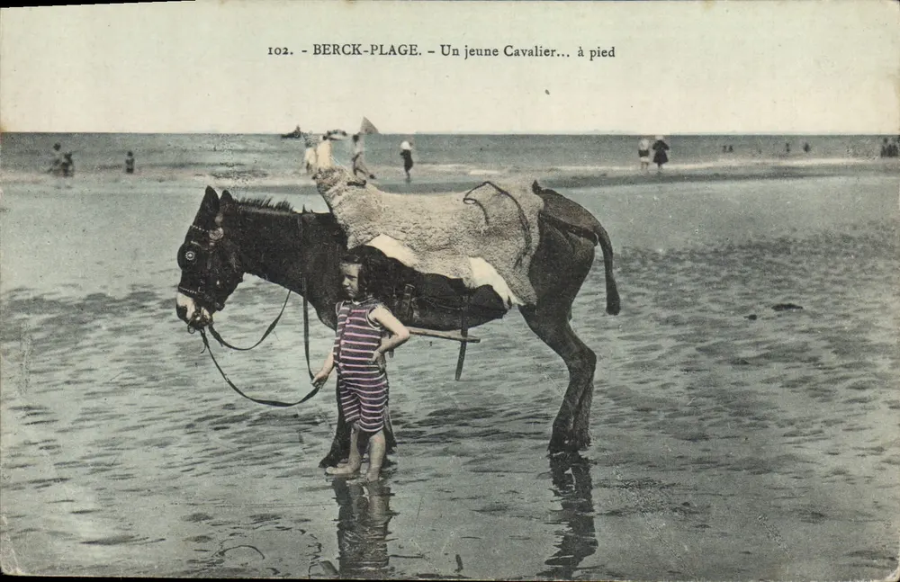 Berck-Plage — Um jovem Cavaleiro... a pé — série 102 - Frente