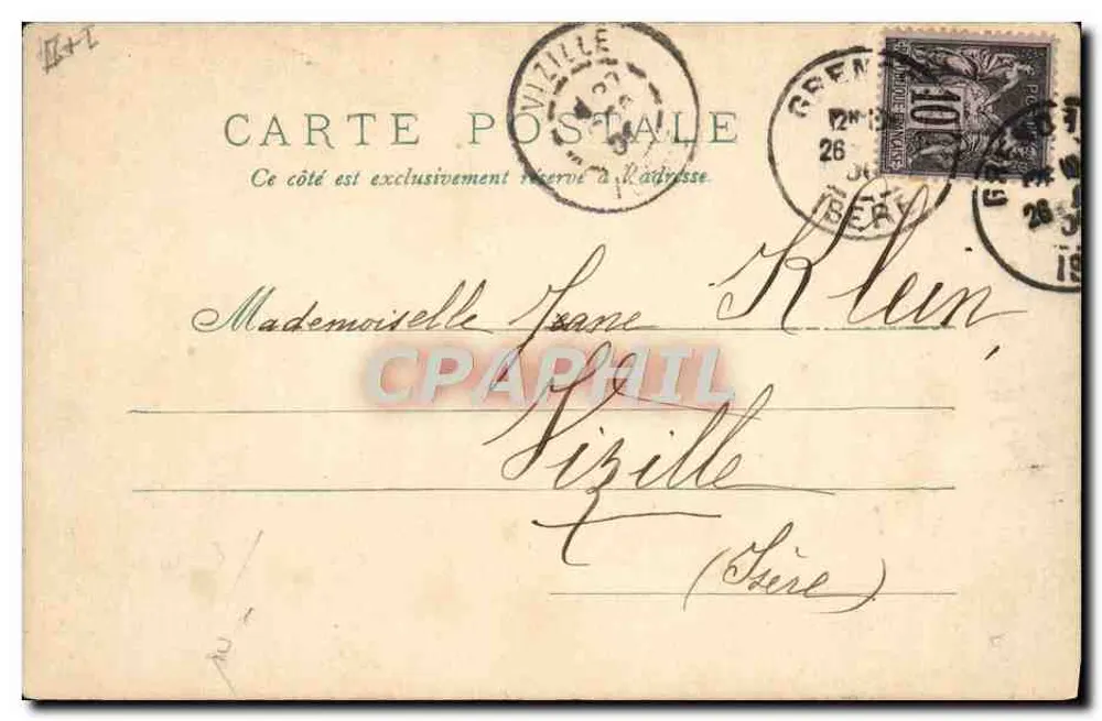 Quatro jumentos — 25 de Dezembro de 1900 — editor não identificado - Verso