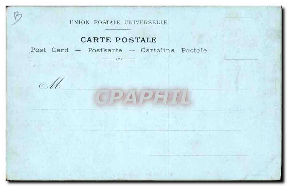 Route du Cap Martin — Blick auf den Bogen und das Landschaftsbild — E. Lesnieux, Paris, Einlage M. 7 - Rückseite