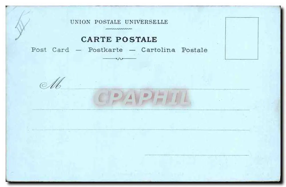 Menton — Les Rochers Rouges — E. Lettieux, Pinsel, M. 1 - Rückseite