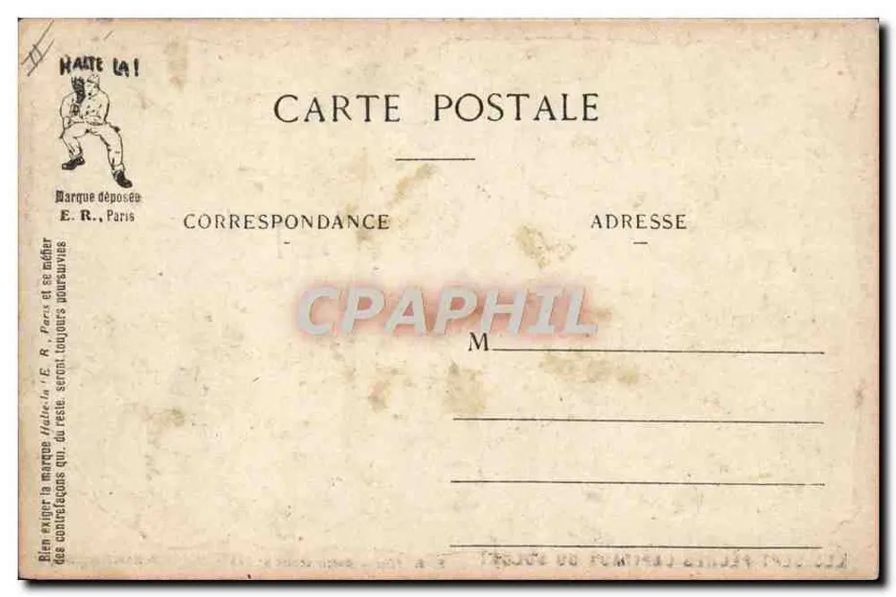 Luxus — Die sieben Todsünden des Soldaten — E.R. Paris, Modell-Depot-Nr. 14877 - Rückseite