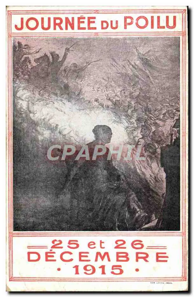 Tag des Poilus — 25. und 26. Dezember 1915 — L. Lapina, Paris - Vorderseite