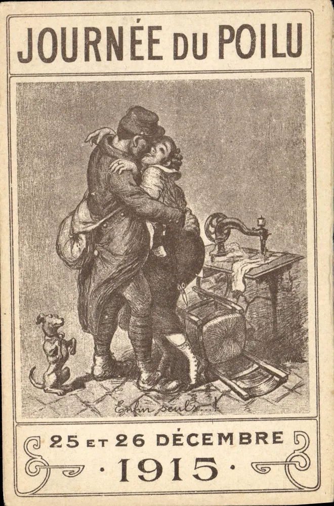 Tag des Poilu — 25. und 26. Dezember 1915 — Künstlerische Druckerei, 19 Rue Ballu, Paris - Vorderseite