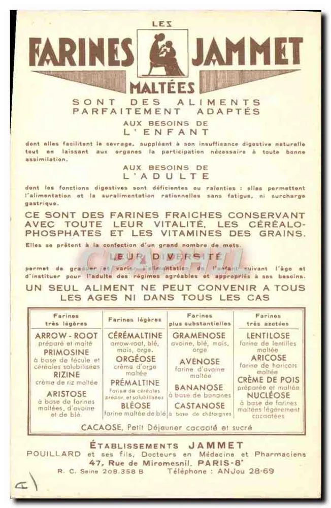 As Velhas Províncias da França — A Bretanha — Editado pelas Farinas Jammet - Verso