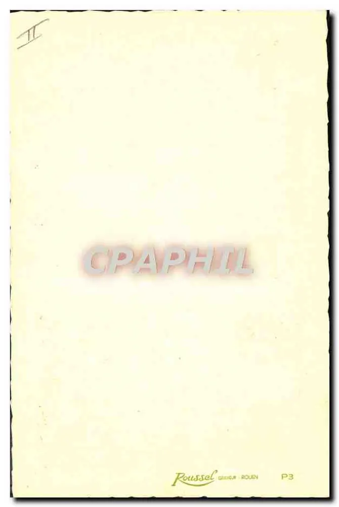 Gedicht über Weisheit — Verlag Roussell Gravier - Rouen, Nr. P3 - Rückseite