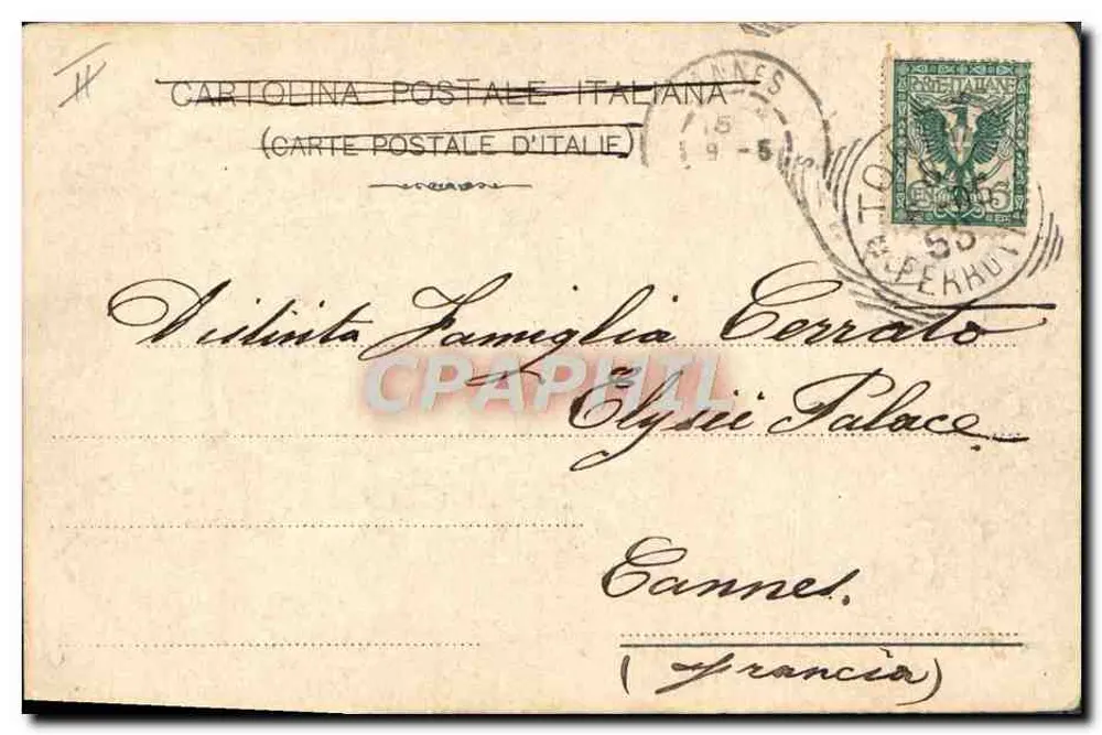 Retrato de Dante Alighieri — cartão postal italiano — editor Savonarola, número de série não visível - Verso