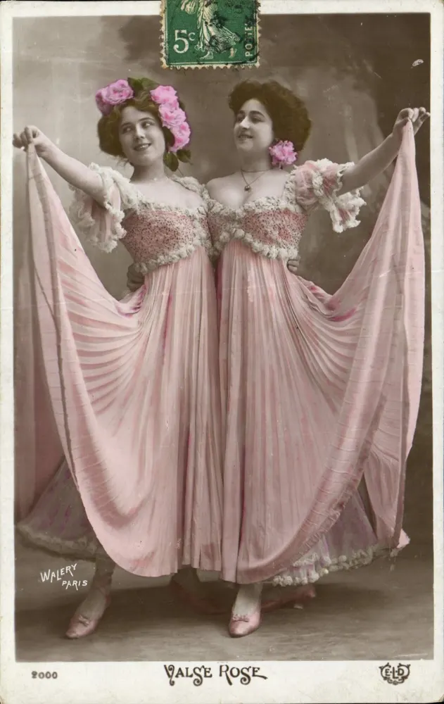 Zwei Tänzerinnen in einem rosa Kleid — Rose Waltz — Walery Paris, n°2000 - Vorderseite