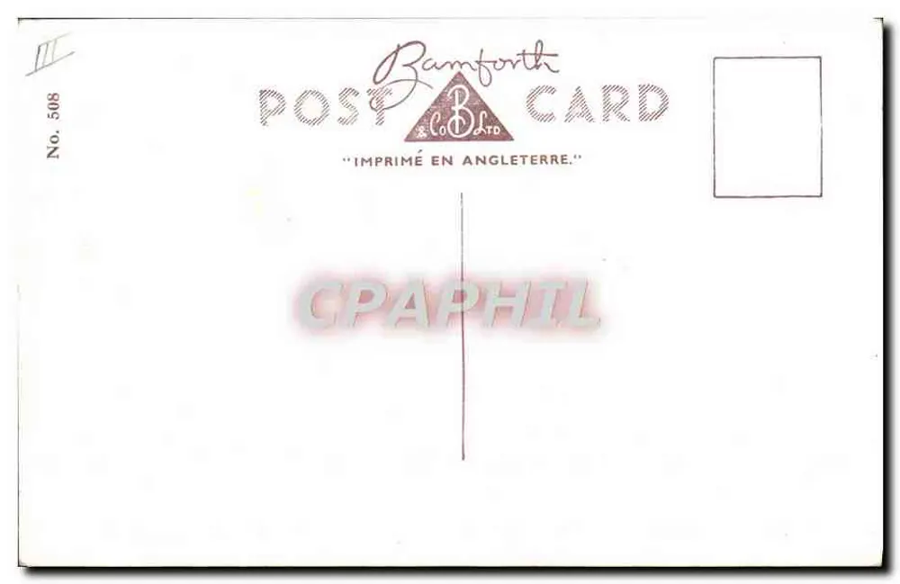 Tanz im vollen Glanz — Bamforth Post Card n°508 - Rückseite