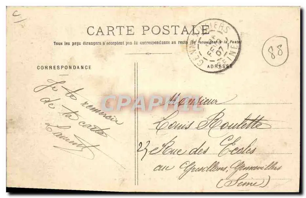 Les Vosges - Nos Bucherons — Impr. A. Watch - Saint-Dié (Dépôt) N° 2272 - Verso