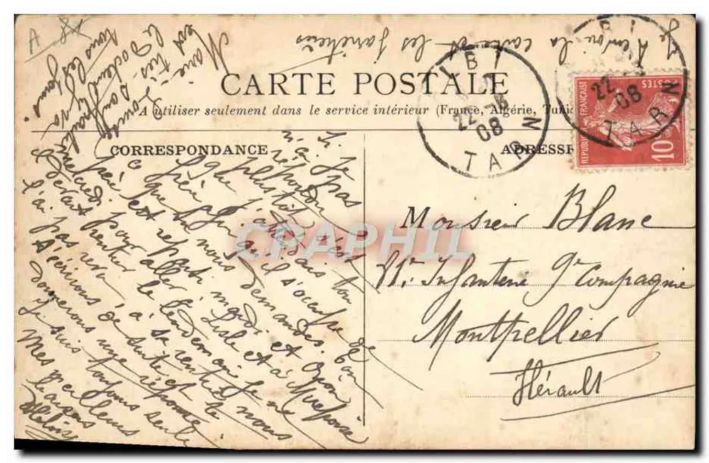 Counozouls — Hydraulische Sägerei der Schmiede am Eingang des Waldes — Fot. M.J. - Rückseite
